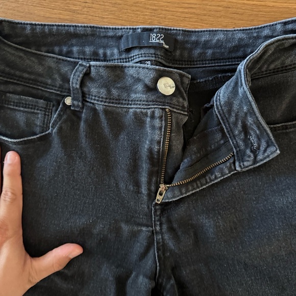 Nordstrom 1822 Denim Women's Dark Gray Black Jeans size 29 - Picture 2 of 6